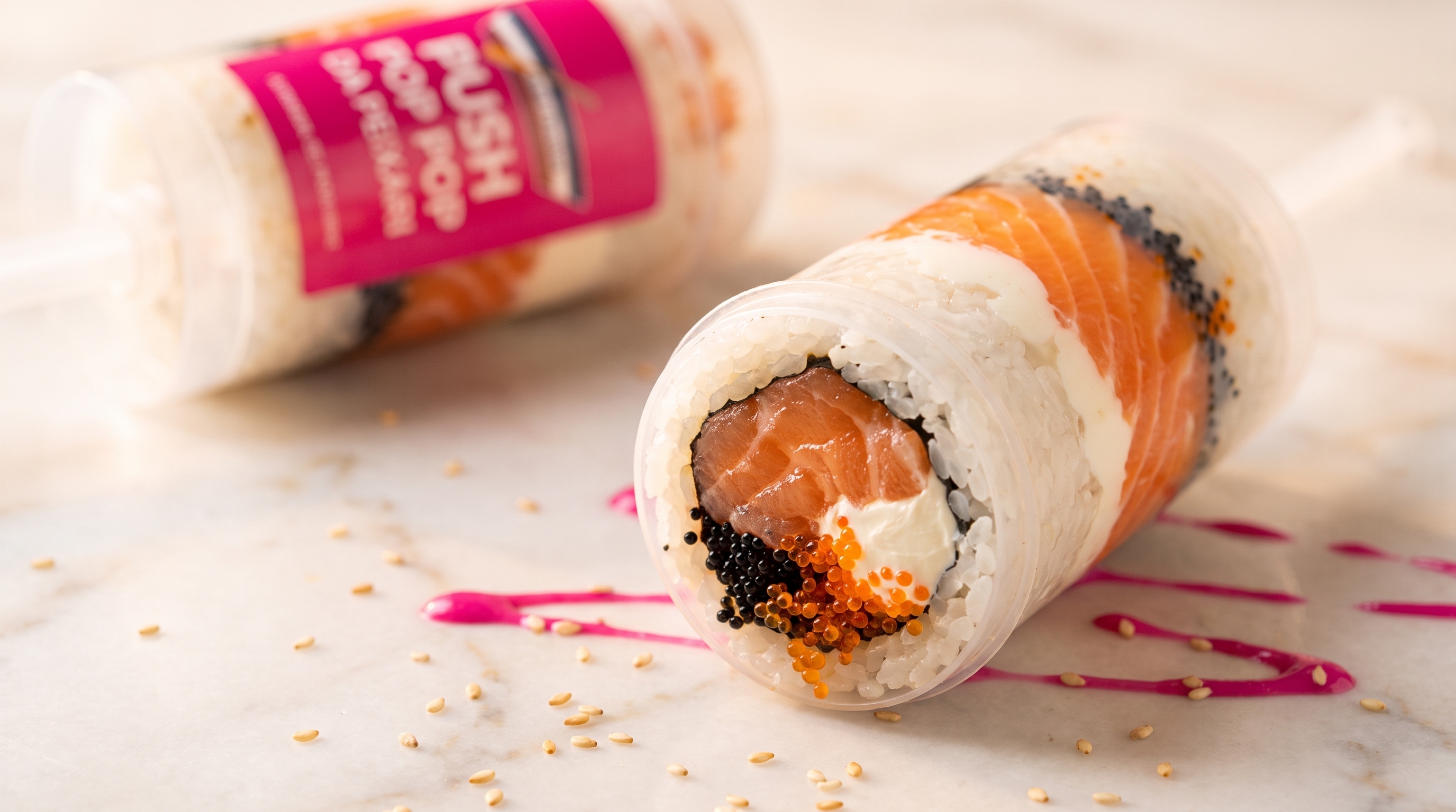 Push Pop Sushi: O Conceito de Sushi em Tubo que Saiu de Nova York e Chegou a Copacabana